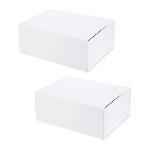 Unique Bargains Easy to Assemble Durable Cardboard Gift Box with Magnetic Lid 2 Pcs - 1 of 4