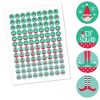Big Dot of Happiness Elf Squad - Kids Elf Christmas and Birthday Party Round Candy Sticker Favors - Labels Fits Chocolate Candy (1 Sheet of 108) - 2 of 4