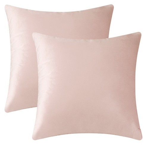 Yonous Pink Combo Set Throw Pillow Covers, Premium Velvet Soft Square  Cushion Cases, Decorative Pillows for Sofa Bedroom Car, Set of 4, 18x18 Inch