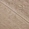Gulches 3 Piece King Split Corner Pleated Quilted Bedspread,Khaki - 3 of 4