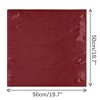 Elerevyo Women's Solid Satin Scarves Small Square Neck Scarf Neckerchief 19.7"x19.7" - 3 of 4
