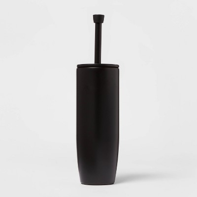 black toilet brush
