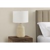 Monarch Specialties Lighting 24inchH Table Lamp Beige Concrete Ivory / Cream Shade Contemporary - 2 of 4