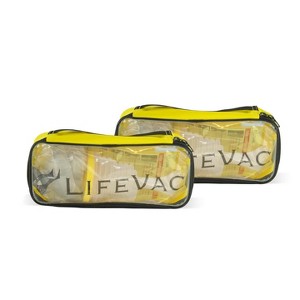 LifeVac Yellow Travel Kit 2 Pack - Portable Suction Rescue Device, First Aid Kit for Kids and Adults, Portable Airway Suction for Children and Adults - 1 of 4