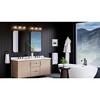 Urban Ambiance Luxury Craftsman Bath Light 7''H x 20.125''W,  Midnight Black Finish,  Houston Collection, UHP4296 - 2 of 4