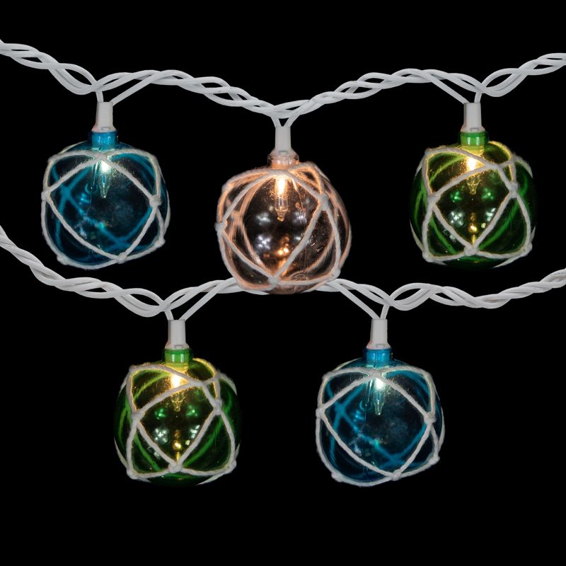 Northlight 10-Count Multicolor Globe Christmas Light Set, 6ft White Wire, 3 of 6
