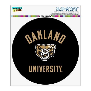 Oakland Golden Grizzlies Automotive Car Window Locker Circle Bumper Sticker - 1 of 4