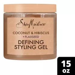 SheaMoisture Coconut & Hibiscus + Flaxseed Defining Styling Gel - 15oz