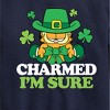Boys' - Garfield - Charmed Im Sure Graphic Long Sleeve Fleece Sweatshirt - 2 of 4