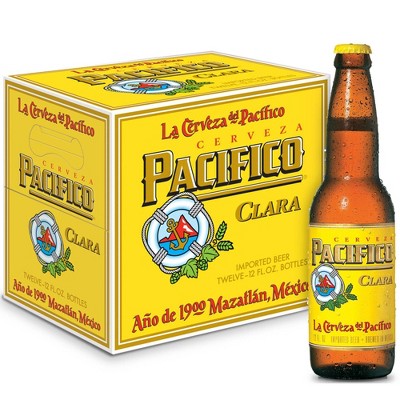 Pacifico Clara Mexican Lager Beer - 12pk/12 fl oz Bottles