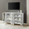 
Crosley 60" Cassai 2pc Media Sideboard Cabinet: Glass Doors, Adjustable Shelves, Cable Management - 4 of 4