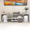 Tangkula 2 Pieces Adjustable TV Stand for TVs up to 55 Inch Free Combination Entertainment Center - 2 of 4