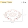 Unique Bargains Polyester Oval Embroidered Vintage Absorbent Coasters 2 Pcs - 2 of 4