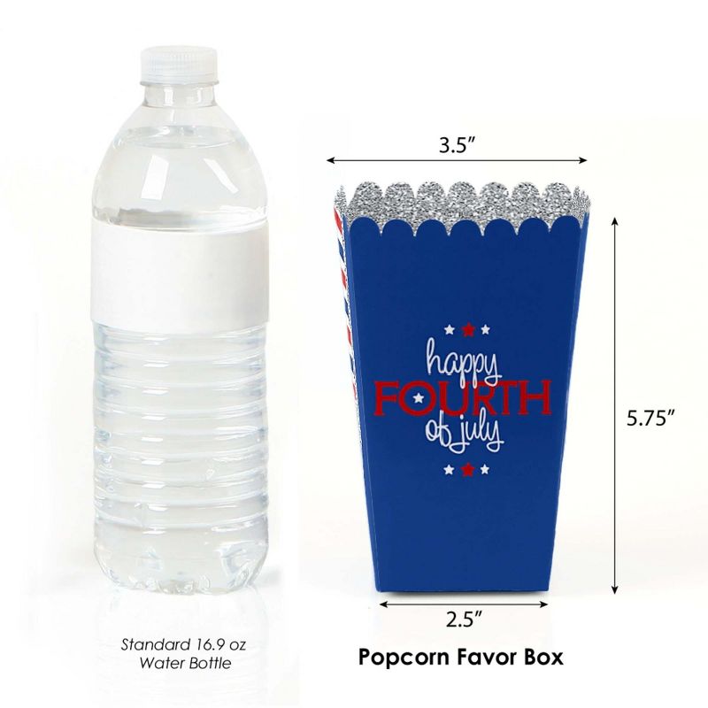 Big Dot of Happiness 4th of July - Independence Day Party Favor Popcorn Treat Boxes - Set of 12, 2 of 8