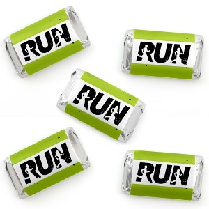 Big Dot of Happiness Set the Pace - Running - Mini Candy Bar Wrapper Stickers - Track, Cross Country or Marathon Party Small Favors - 40 Count - 1 of 4