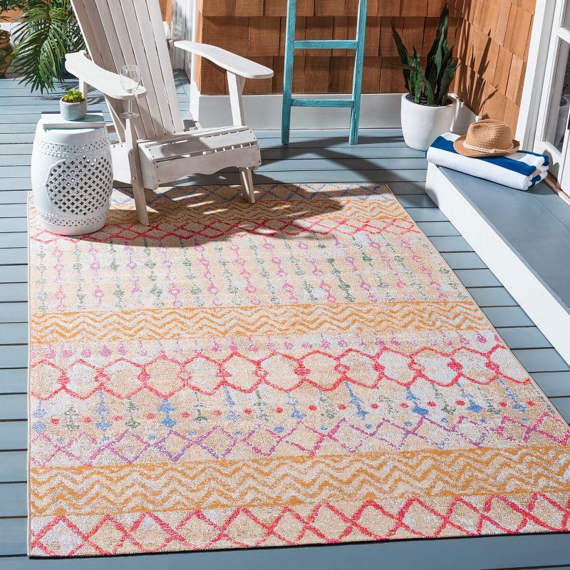 Summer SMR497 Power Loomed Indoor and Outdoor Area Rug  - Safavieh, 2 of 4