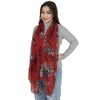 Anna-Kaci Fashion Floral Print Scarves Lightweight Winter Wrap Scarf Head Shawl for Women - 2 of 4