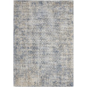 Nourison Home Desert Skies DSK04 Blue/Ivory/Beige Indoor Area Rug - 3'9 x 5'9 - 1 of 4