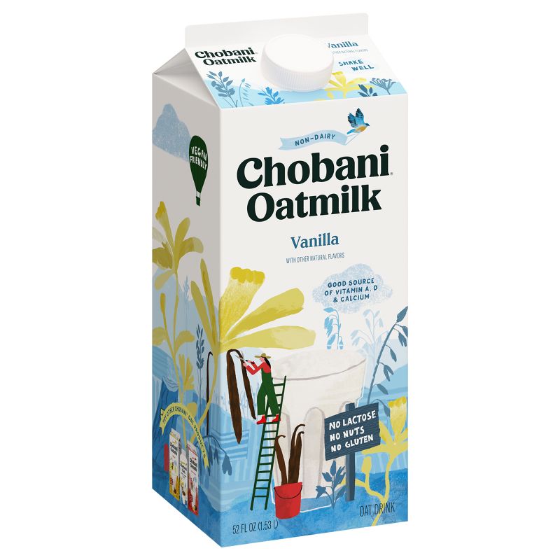 Chobani Vanilla Plant-Based Oatmilk - 52 fl oz, 3 of 8