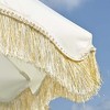 LAGarden 6 Ft Fringe Patio Umbrella with Tassel Jazz Age Wood - 2 of 4