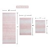 Gradiation Bathroom Decor, Washable Rug, Bathroom Mat, Bathroom Rug Set, Bath Mat Set, Bath Floor Mat Non-Slip, 3 Pcs Set with Runner, Pink - 3 of 4