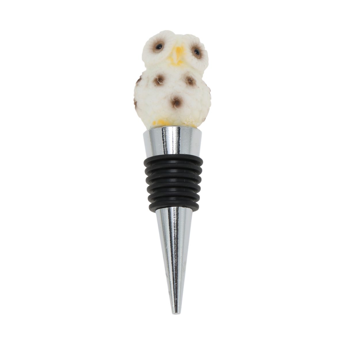 Unique Bargains Owl Stopper Aluminum Alloy TPE Plastic 3.74"x1.01"x0.79" 1 Pc
