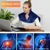 Heating Pad for Neck and Shoulders Back Pain Relief, Auto Shut Off, Full Body Large Back Heat Pad, Fast Heating and 4 Heat Settings - 2 of 4