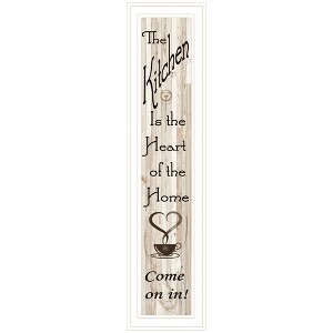 Kitchen is the Heart of the Home by Artisan Trendy Decor 4U, Ready to Hang Framed Print, White Frame - 1 of 3