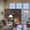 4 Panel Paper Straw Weave Screen with 63" L Shelving - Ore International - image 2 of 4