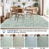 Coucheta Area Rug with Non-Slip Backing, Low Pile Stain Resistant Floral Print Floor Carpet for Living Room Bedroom Dinin,Multi-Color & Size - 4 of 4