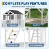 2-Story Outdoor Wooden Playhouse with Climbing Wall – Elevated Cedar Playhouse for Kids (1-Pack) - 3 of 4