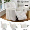 AMERLIFE Power Recliner Nursery Chair, Electric Swivel Rocking Glider with USB & Type-C, Armchair with 2 Pillows, Reclining Sofa for Home - 4 of 4