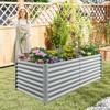 Tangkula 2 PCS Raised Garden Bed Large Metal Planter Box Kit for Vegetable Herb 6' x 3' x 2' - 2 of 4
