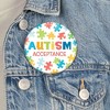 Big Dot of Happiness Autism Acceptance Buttons - Awareness Badge - 3-inch Pinback Buttons - Set of 8 - 3 of 4