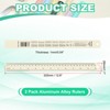 Unique Bargains Aluminum Alloy Rulers with Centimeters Millimeters Inches and Conversion Table 2 Pcs - 2 of 4