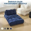 74.8" Folding Sofa Bed, Convertible Single Futon Chair Bed with Back Support & Pillow, Corduroy Floor Lounger - 4 of 4