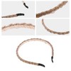Unique Bargains Women's Beaded Hair Hoop Headband Accessories Hairband 0.43 Inch Wide 1 Pc - 3 of 4