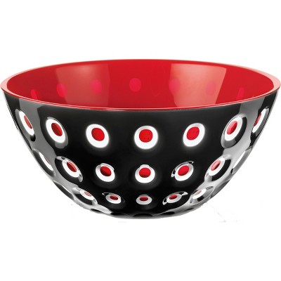 Guzzini Le Murrine Black and Red 9.8 Inch Bowl