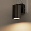 YANSUN 1-Pack 1W Plug-In Light Sensor Night Light, Rotatable Cylinder Design, Warm Light 2700K, Slide Dimming (0%-100%), US Plug - 4 of 4