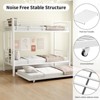 NicBex Twin Over Twin Bunk Bed with Safety Guardrail and Trundle,Metal Loft Bed with Ladder and Converts to 3 Twin Beds,Bunk Beds for Bedroom - 4 of 4