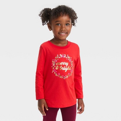 Bright red store long sleeve shirt