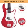 Glarry Electric Bass Guitar Full Size 4 String Rosewood Basswood Fire Style Exquisite Burning Bass ,Red - 4 of 4
