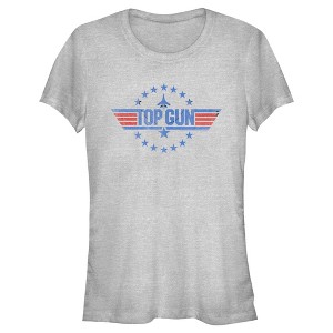 Juniors Womens Top Gun Circle of Stars Logo T-Shirt - 1 of 4