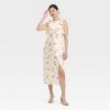 Women's Ruffle Sleeve Satin Maxi Dress - A New Day™ - 3 of 3