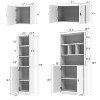 Famapy Combination Living Room Display Cabinet Tempered Glass Display Cabinet Storage Solutions - image 2 of 4