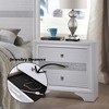 NicBex Nightstand with Drawers,Side Table with Wood Tapered Legs and Finish,Modern Bedside Table for Bedroom,Living Room - 2 of 4