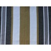 The Hamptons Collection 110” Grey and Gold Striped Brazilian Style Hammock with a Steel Hammock Stand - 2 of 4