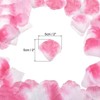 Unique Bargains Wedding Party Decoration Silk Artificial Flower Rose Petals Pink/White 2000 Pcs - 2 of 4