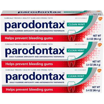 Parodontax Clean Daily Fluoride Anticavity and Antigingivitis Toothpaste - Mint - 3.4oz/3pk