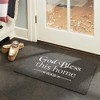 J&V TEXTILES "God Bless This Home" Outdoor Rubber Doormat 18" x 30" - 2 of 3